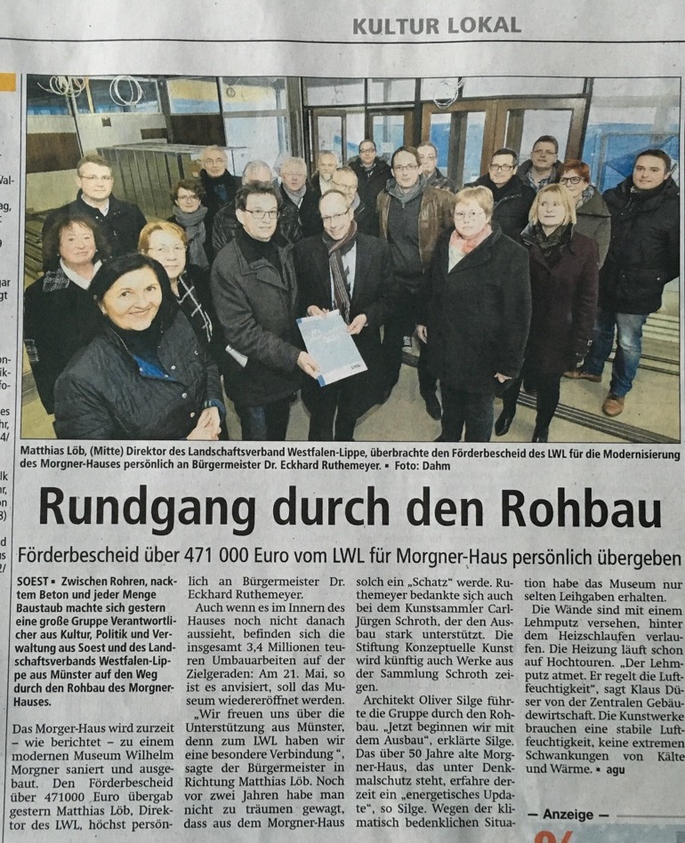 Soester Anzeiger 22 Januar 2016 Stiftung Konzeptuelle Kunst Soester Anzeiger 22 Januar 2016 Stiftung Konzeptuelle Kunst